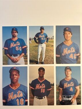 Vintage 1986 New York Mets Postcards
